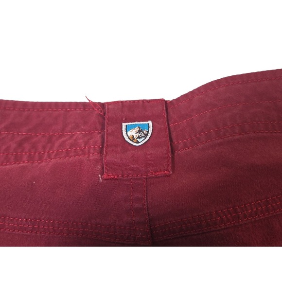 Kuhl Vintage Patina Dye Cargo Red Roll Up Hiking Pants Women's Size 8 Regular - Picture 5 of 14